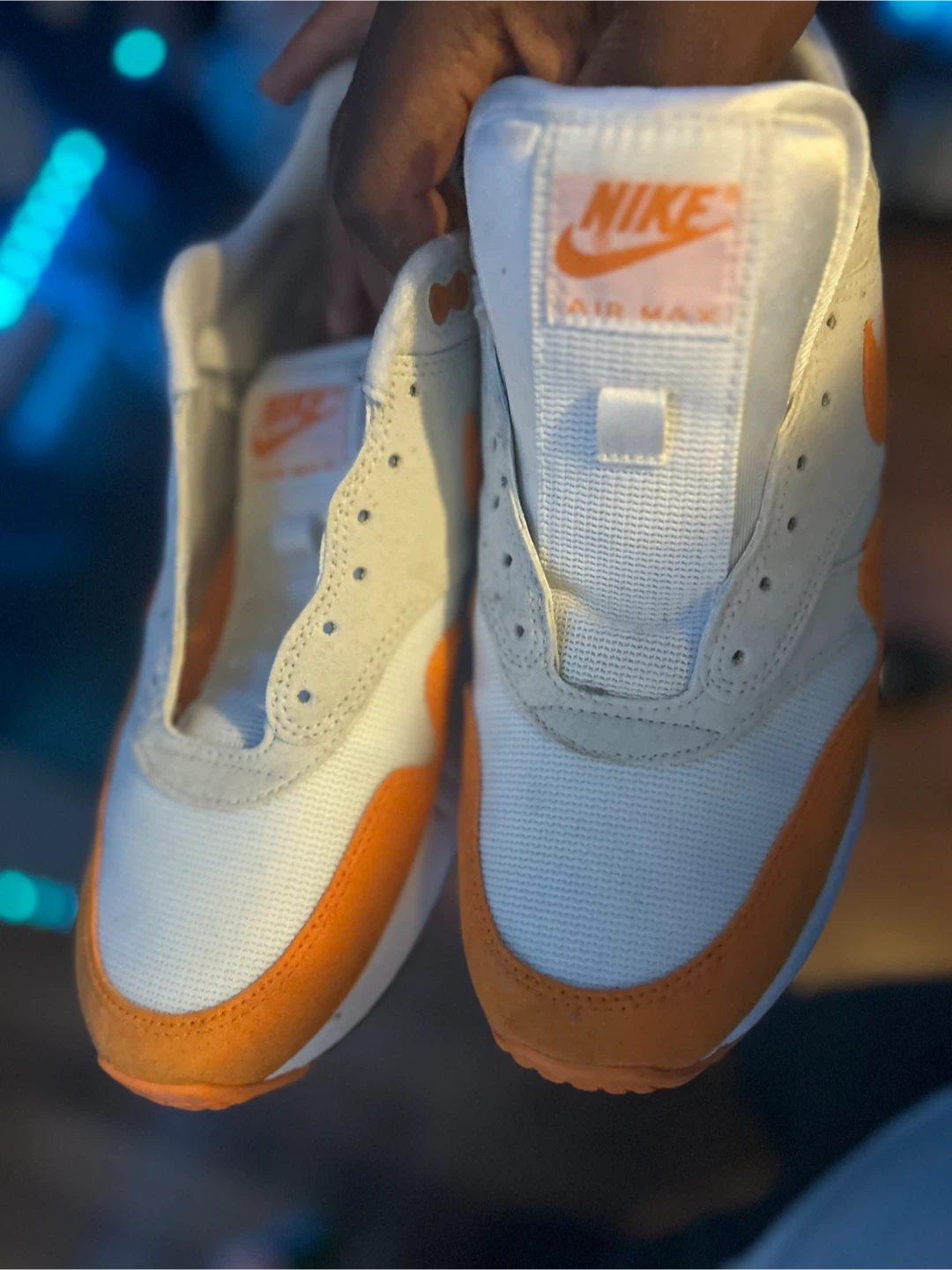 Nike Air Max 1 Golf Shoes Orange White Size 12 - photo 4