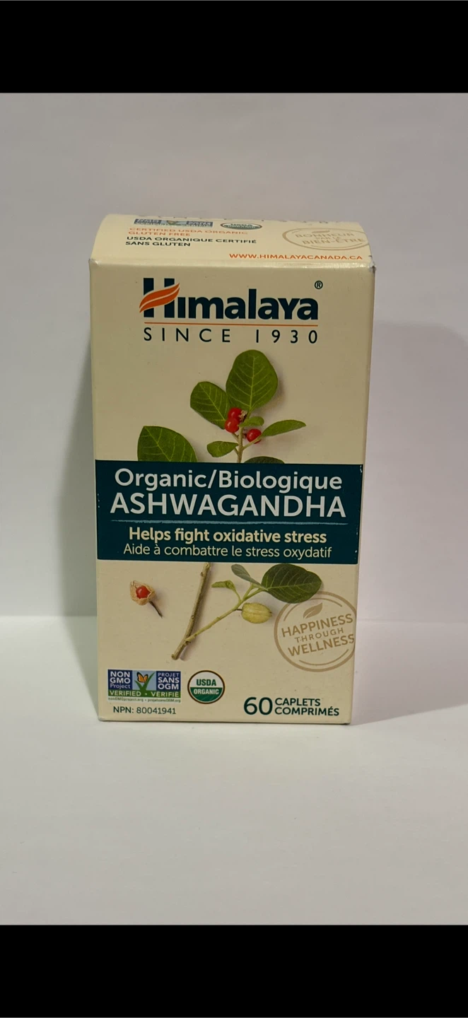 Himalaya Organic Ashwagandha 60 Caplets