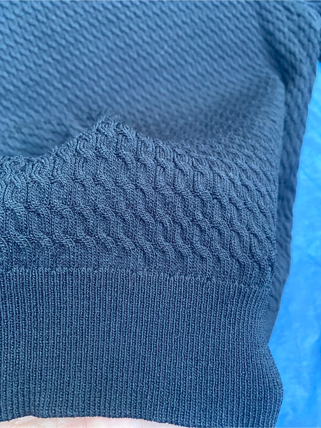 Zara Black Knit Sweater with Pearl Details - photo 3