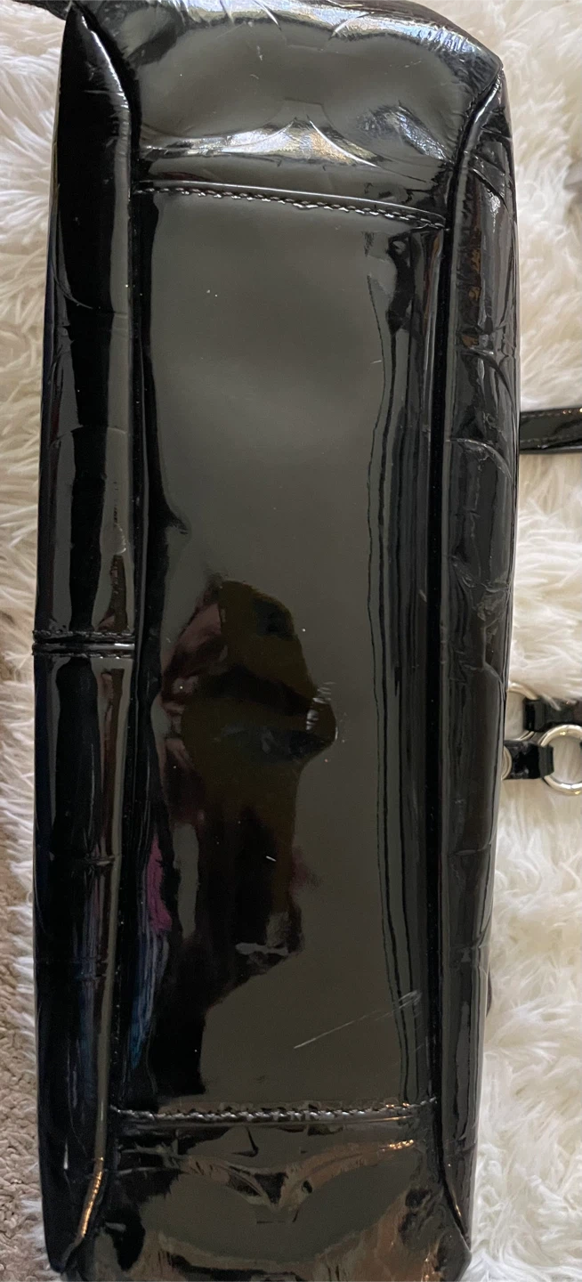 Black Coach Patent Leather Tote - photo 4