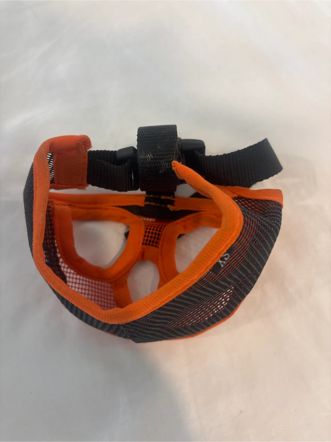 XS Orange Mesh muzzle for short snouted dog or cat - photo 2