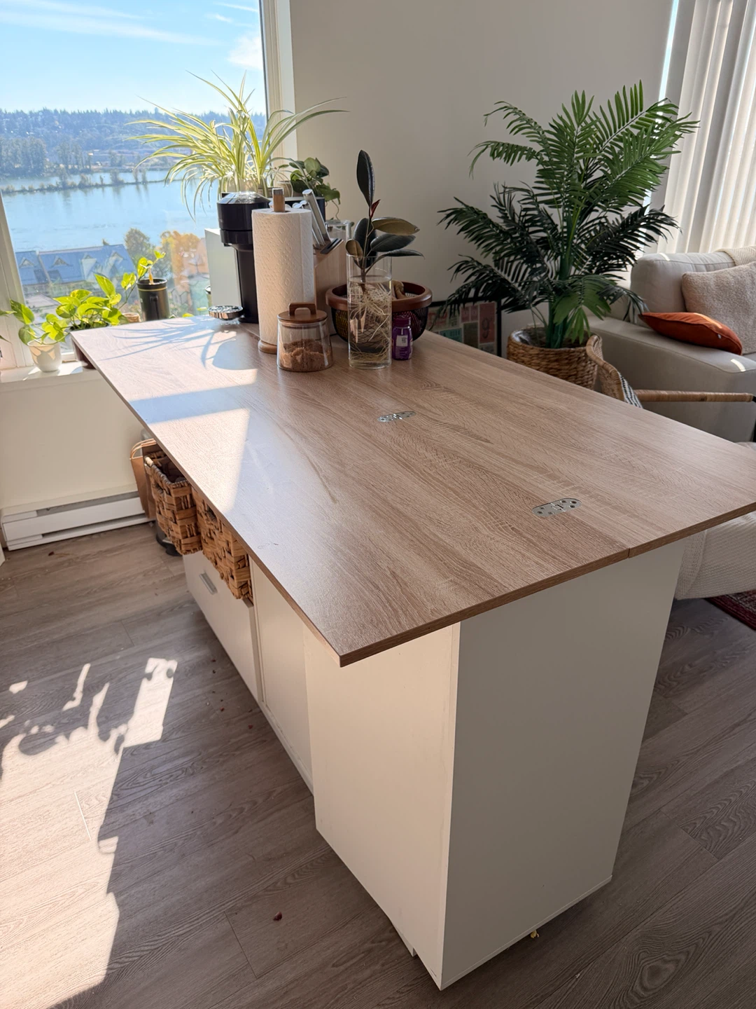 MOVING  SALE - Kitchen Island with Storage