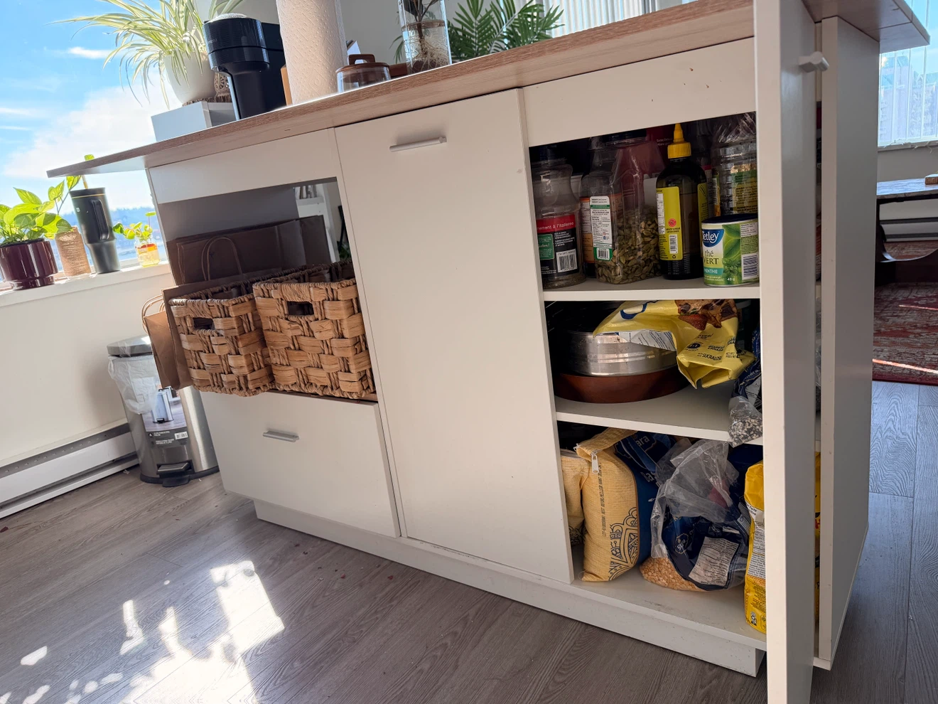 MOVING  SALE - Kitchen Island with Storage - photo 2