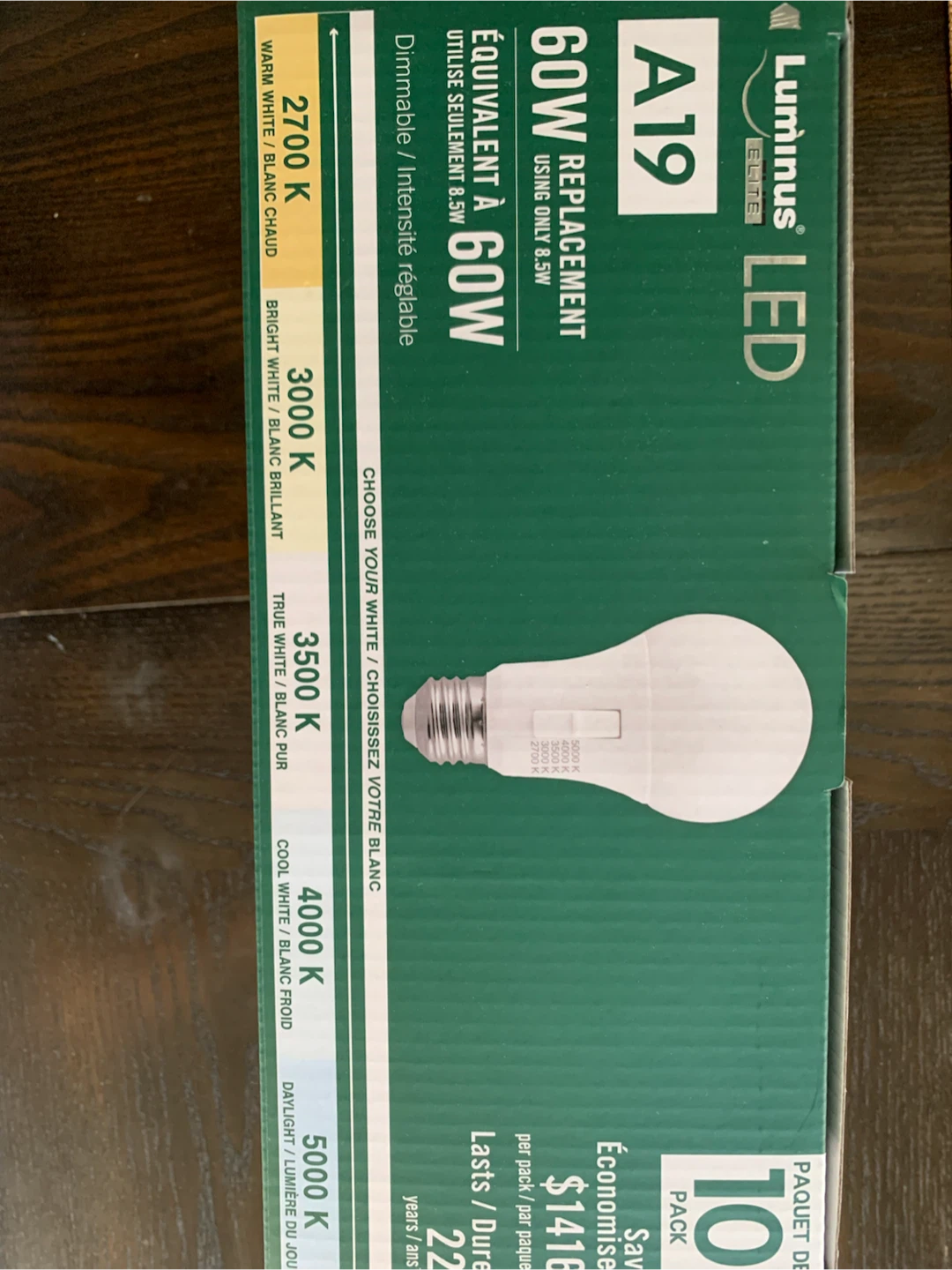 New-Luminus Elite A19 LED Light Bulbs 10-Pack - photo 2