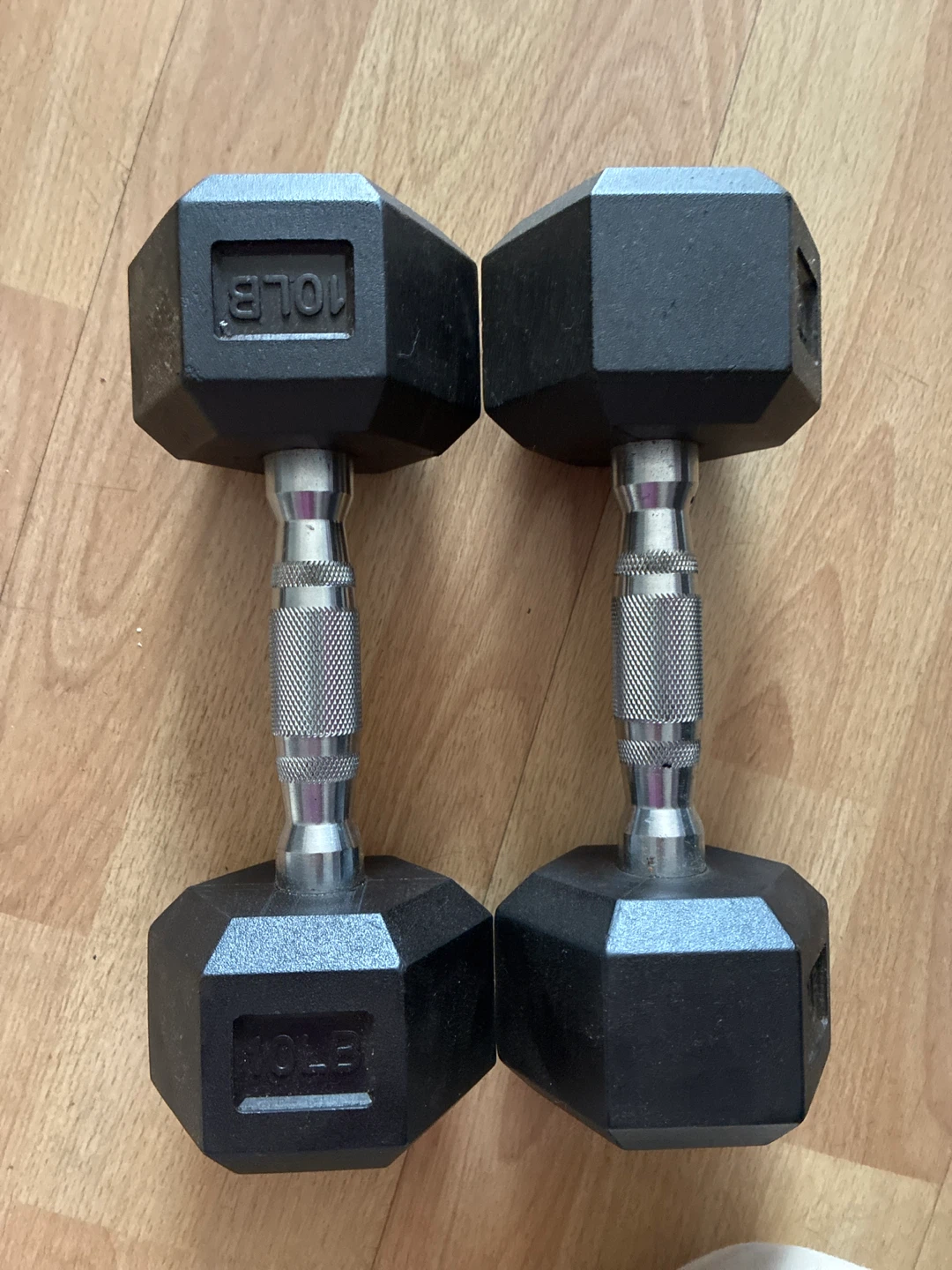Set of Two 10lb Hex Dumbbells