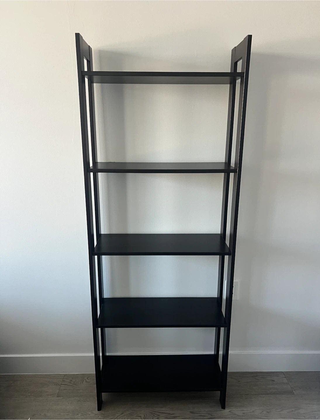 Black 5-Shelf Bookcase