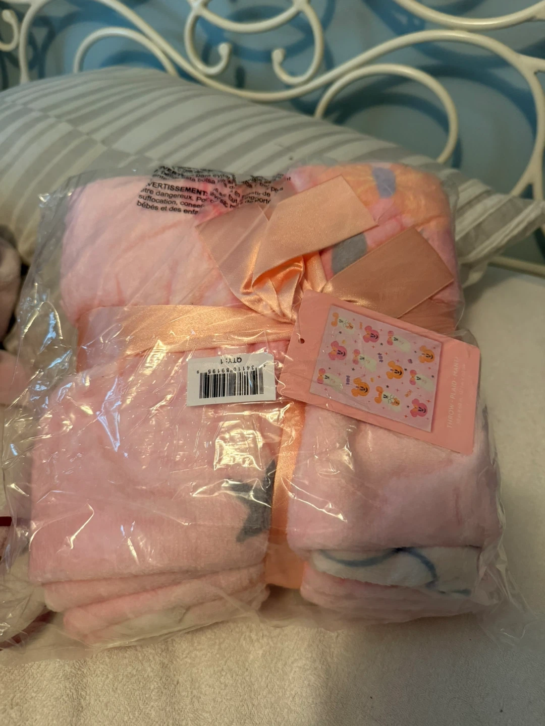 Disney ghost blanket tags on