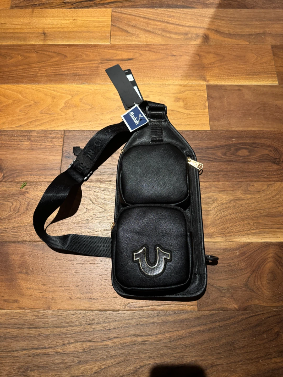 True Religion Black Waistbag