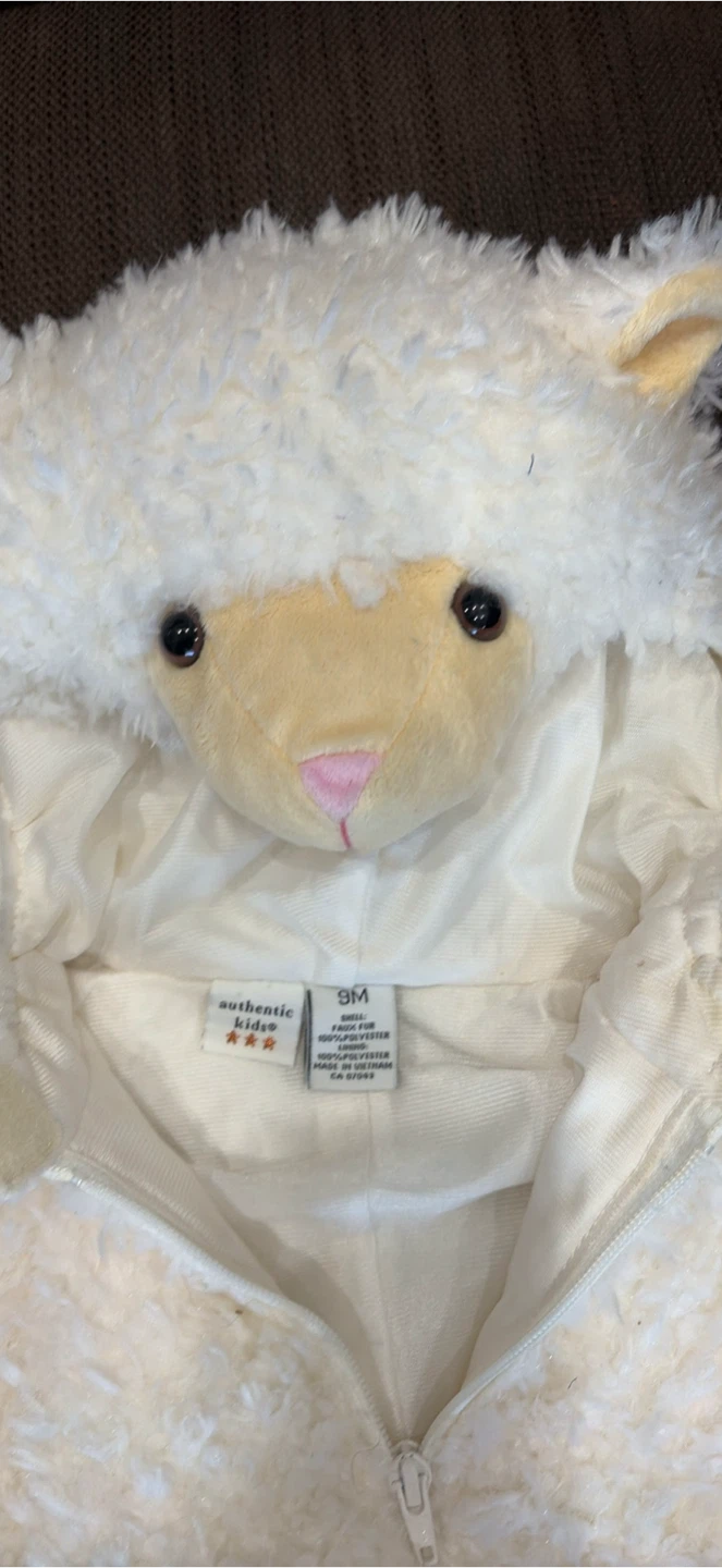 Halloween Authentic Kids lamb costume 9M