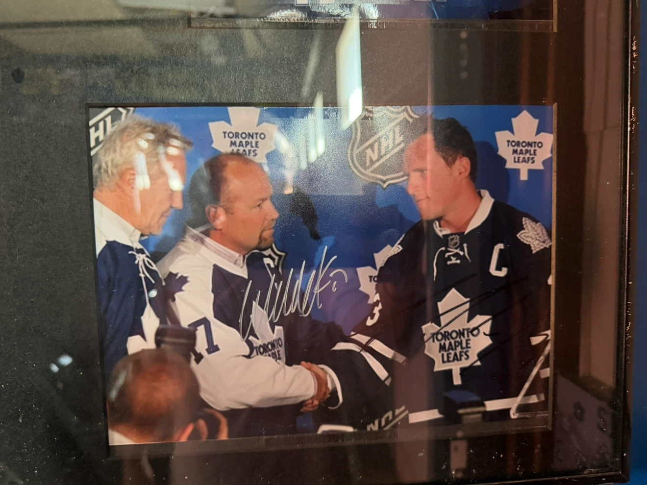 Framed Toronto Maple Leafs Autographed Photo