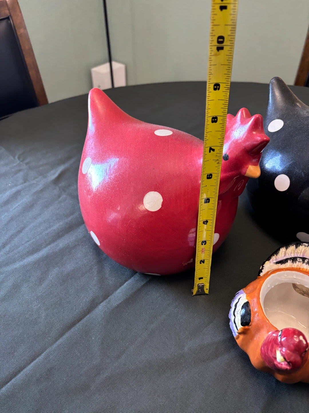 Ceramic Chicken and Turkey Figurine Set - photo 2