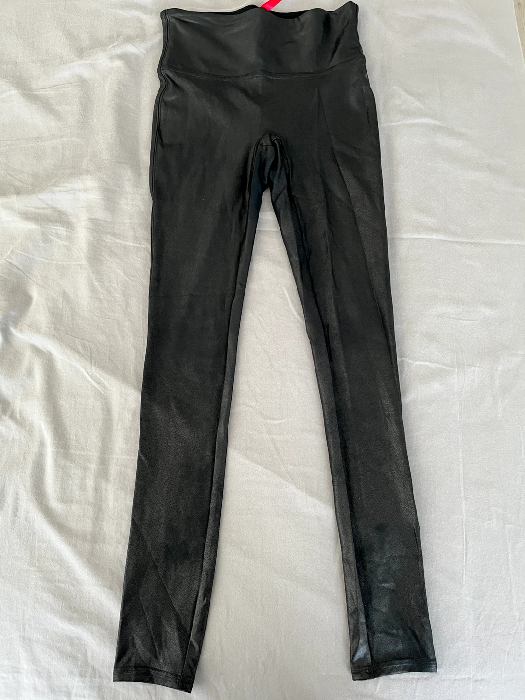 Spanx Faux Leather Leggings — Size S - photo 4