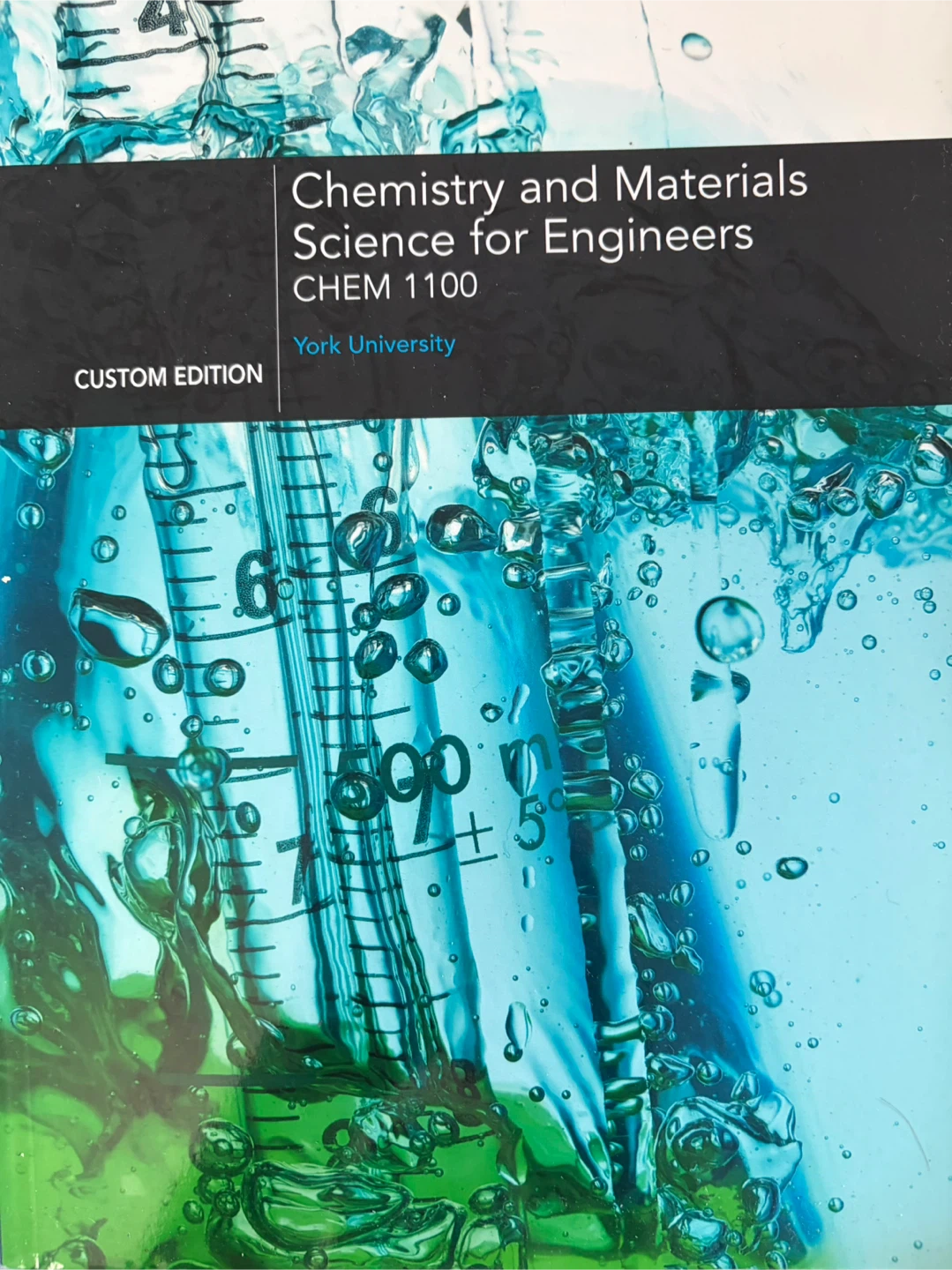 Chemistry and Materials Science for Engineers CHEM 1100