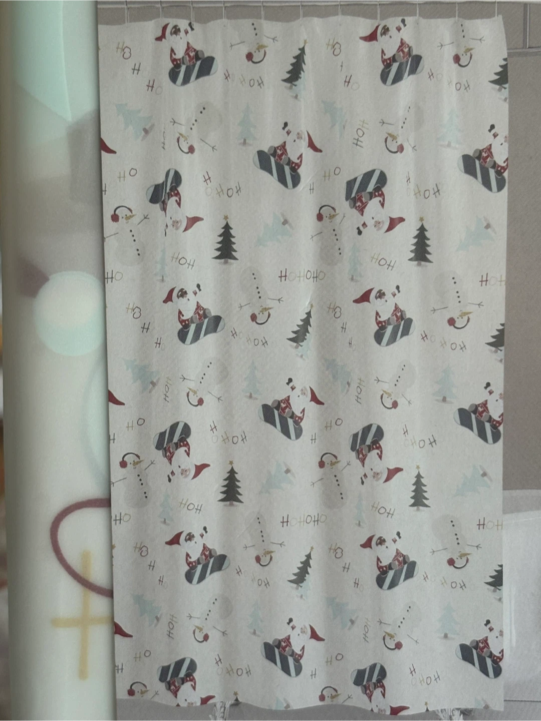 Brand New Holiday Time PEVA Shower Curtain - photo 2
