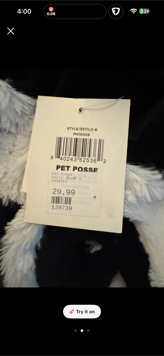 Pet Halloween Costume-Skunk-brand new XS - photo 3