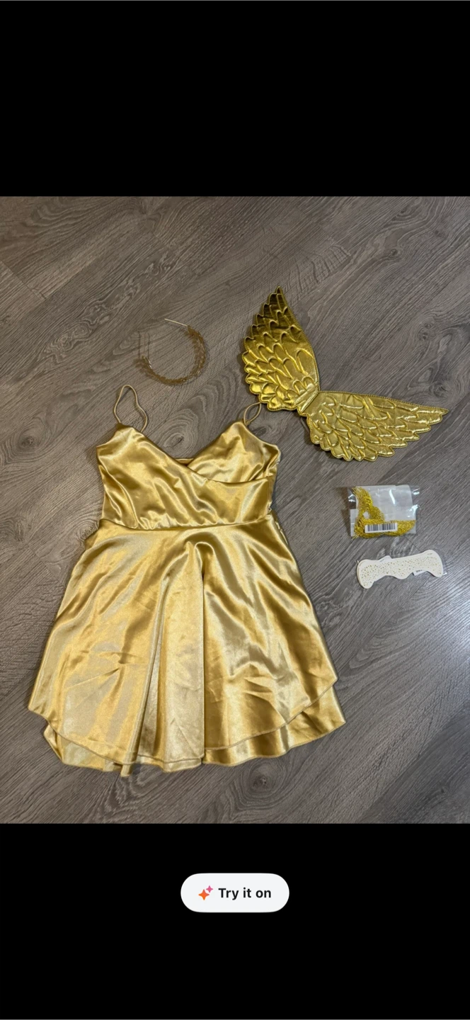 Greek Goddess/Angel/ Harry Potter golden Snitch Costume