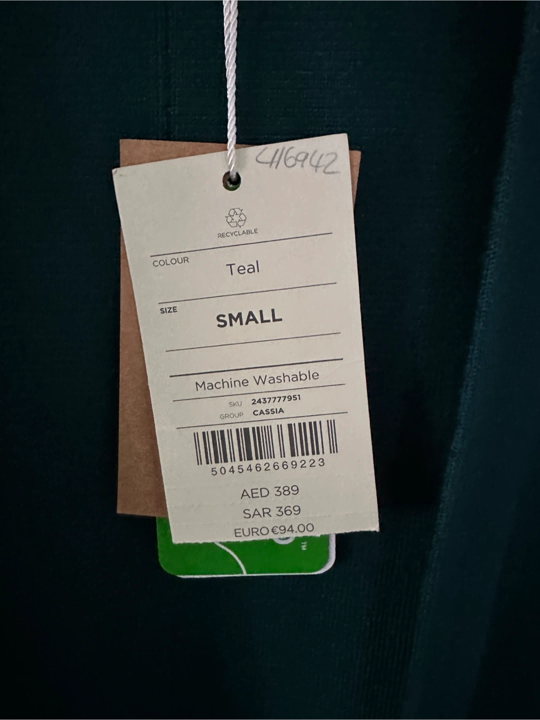 Monsoon Cassia Teal Cardigan - Small - photo 2