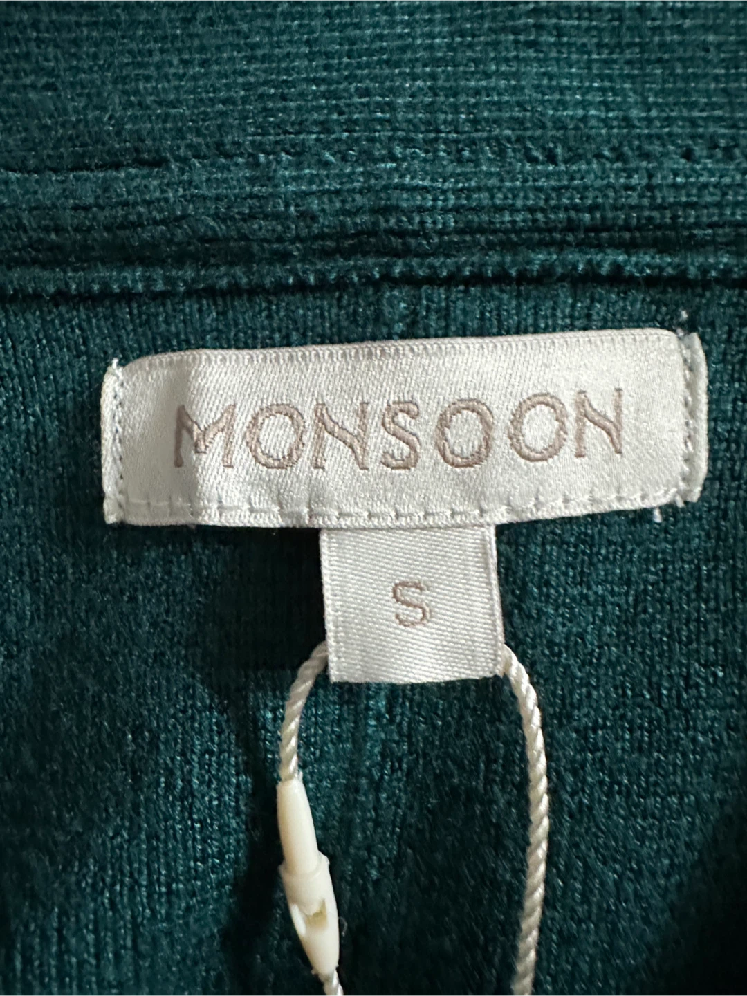 Monsoon Cassia Teal Cardigan - Small - photo 4