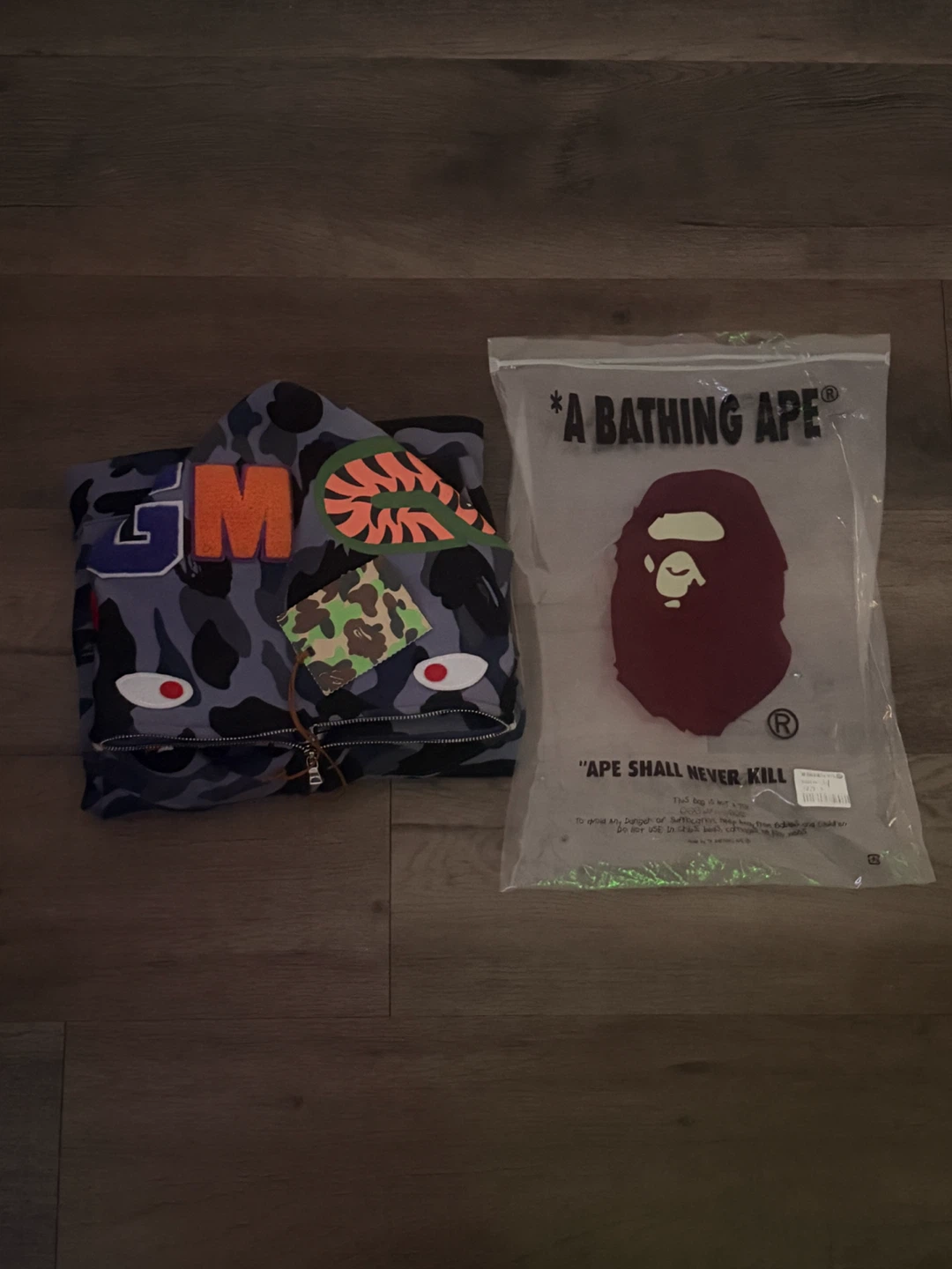 Navy Blue bape Read desc - photo 2