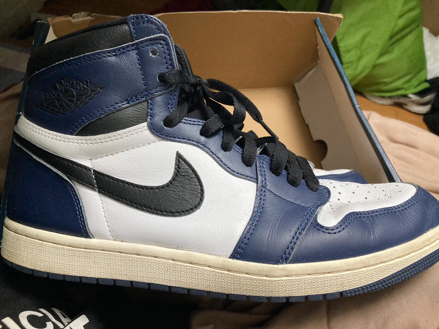 Air Jordan 1 Retro High Navy White (size 10.5) - photo 2