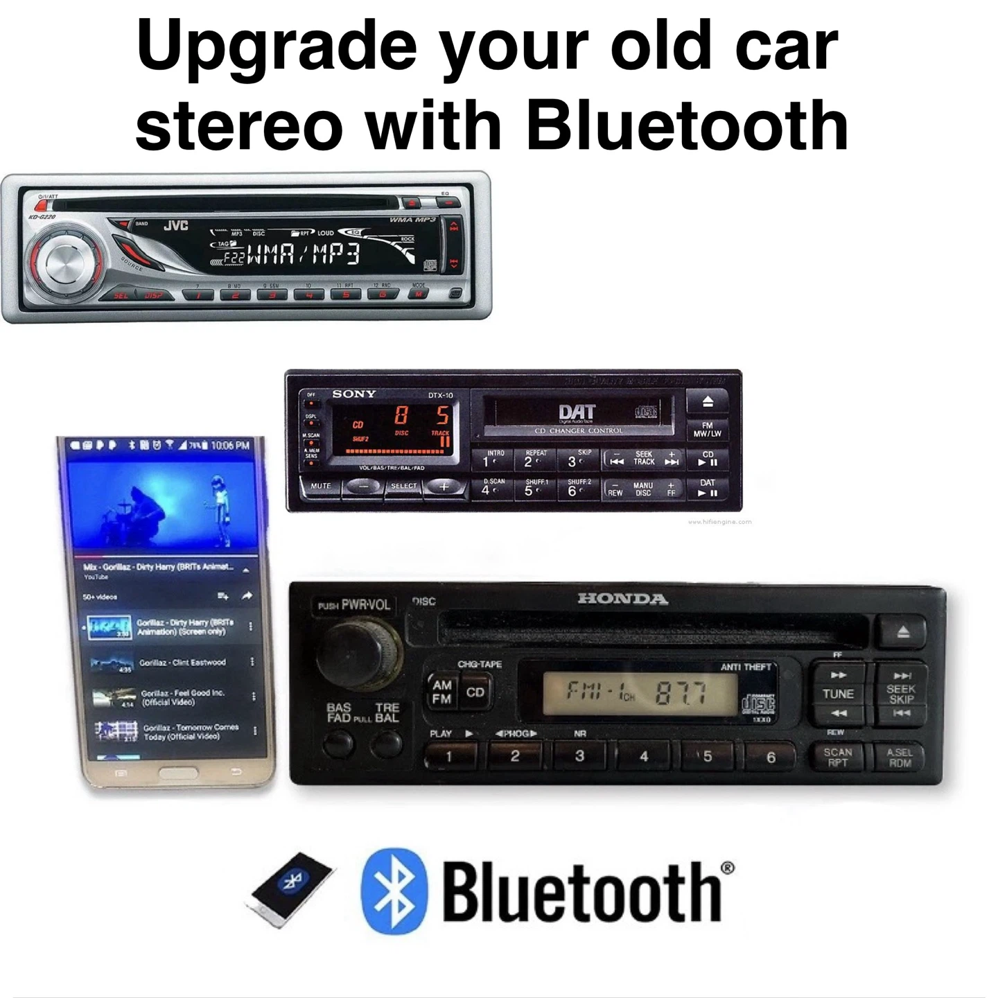 Upgrade Your Old Car Stereo with Bluetooth