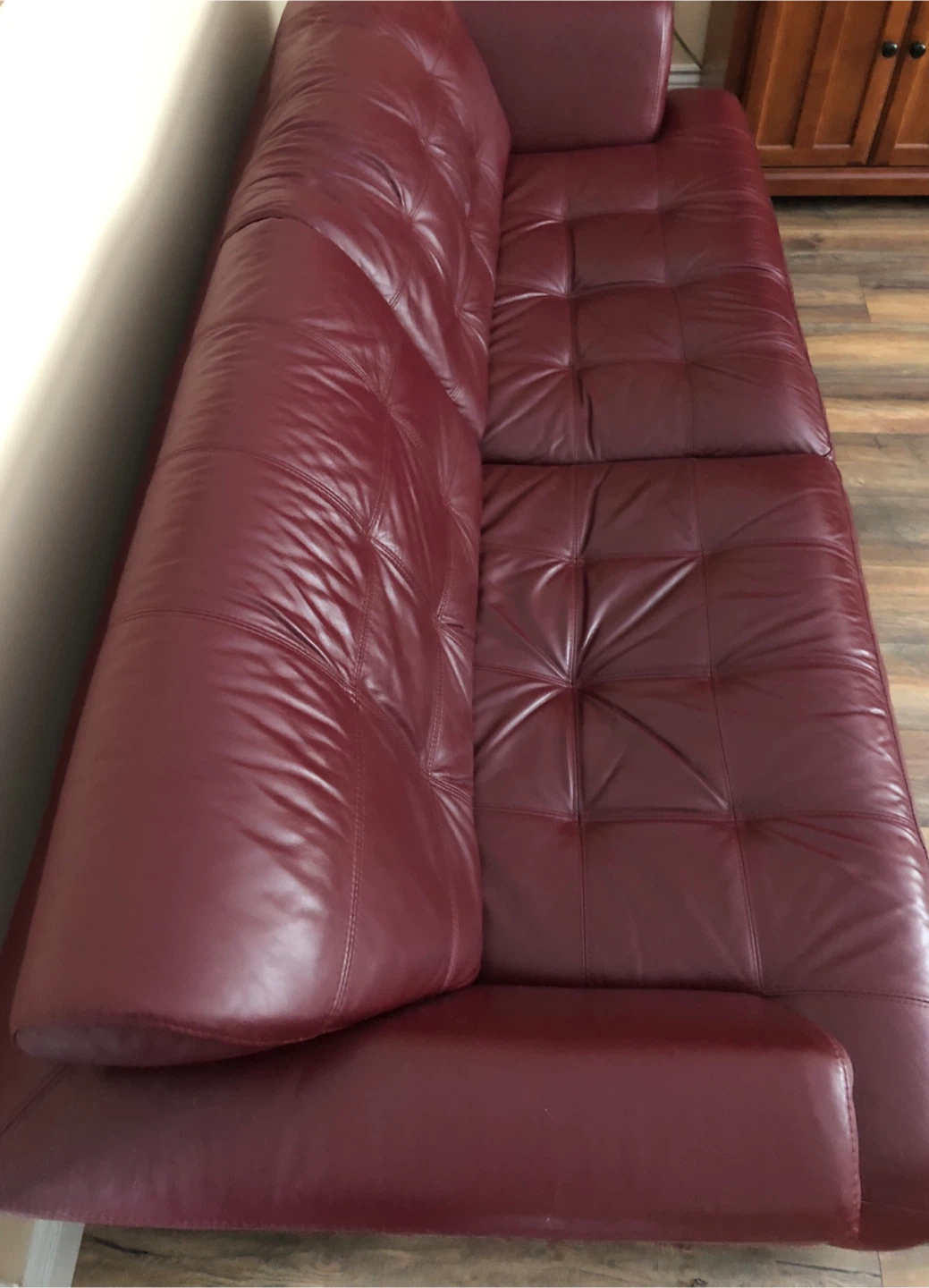 Extra large leather couch, 100% leather - photo 3