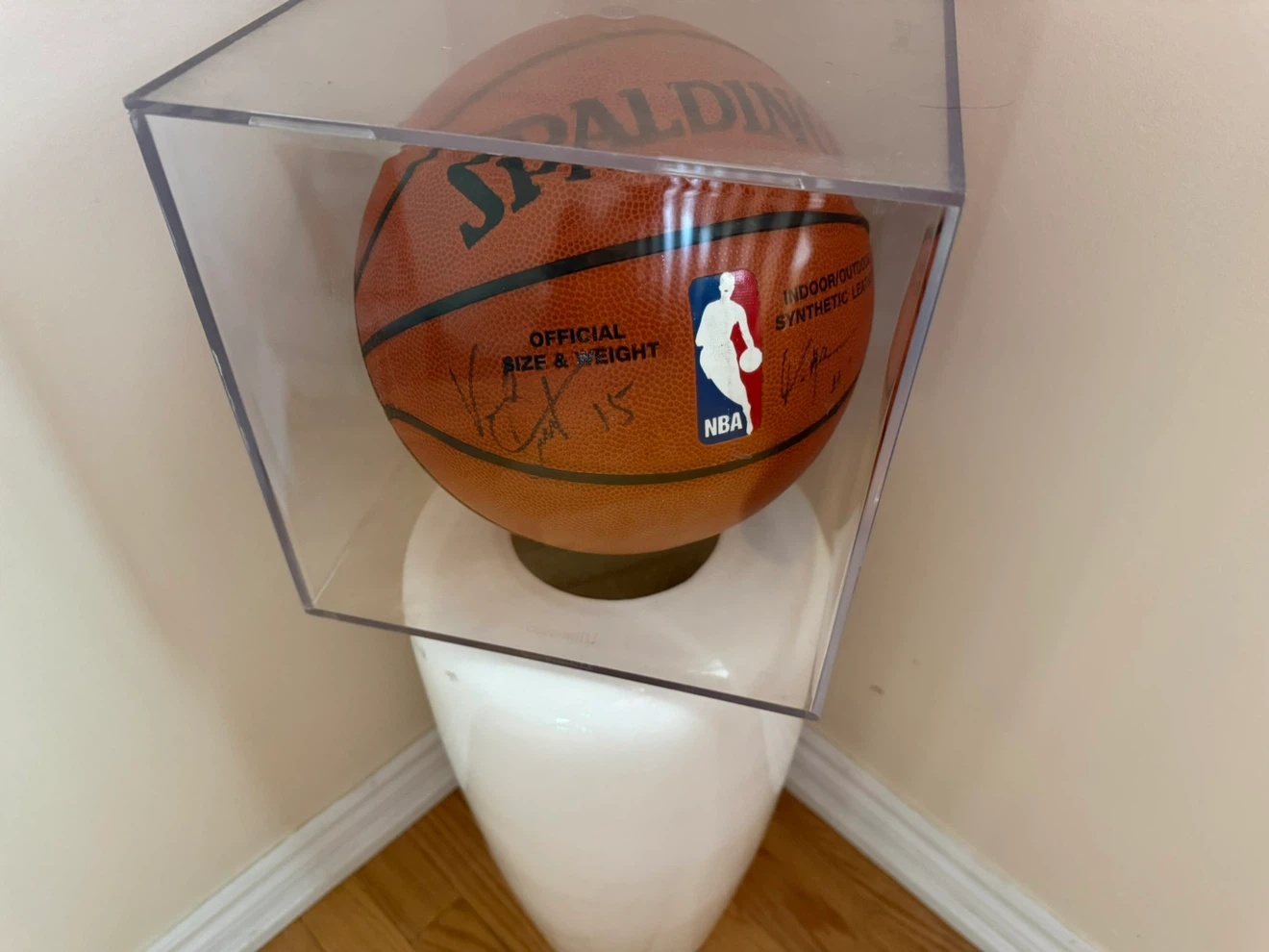 Autographed Vince Carter Basketball and Raptors Photo