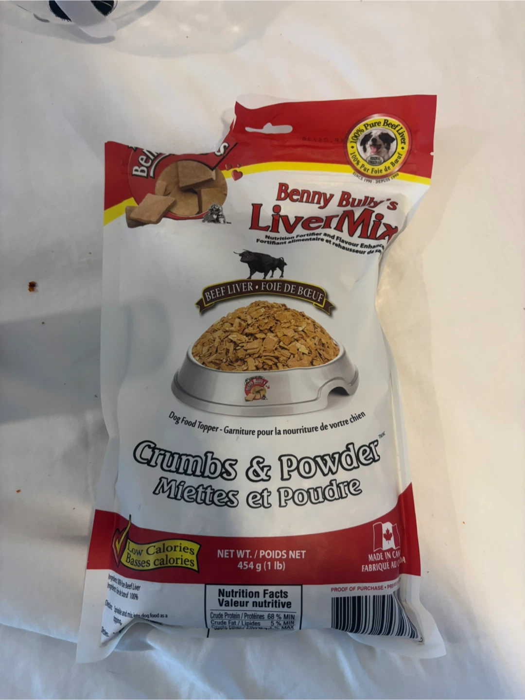 Benny Bully's LiverMix Beef Liver Crumbs & Powder 454g