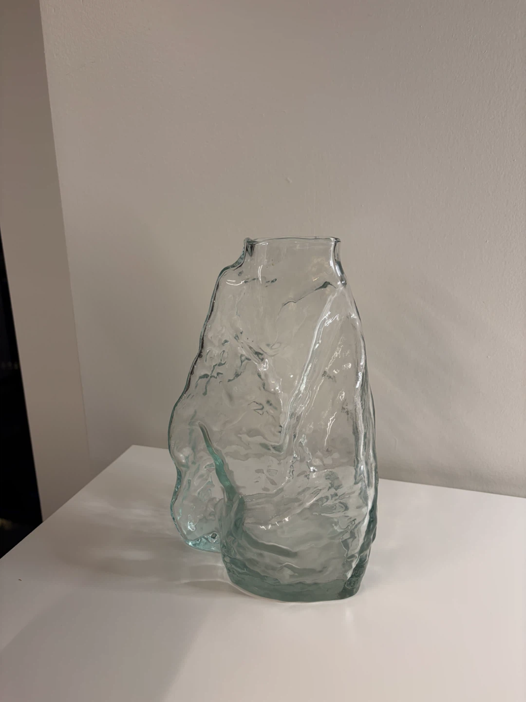 Clear Glass Decorative Vase