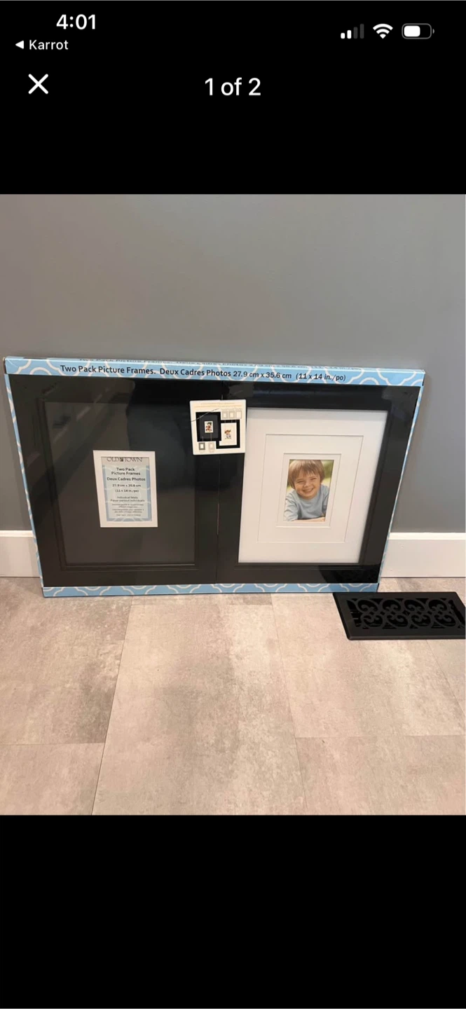 Black picture frames