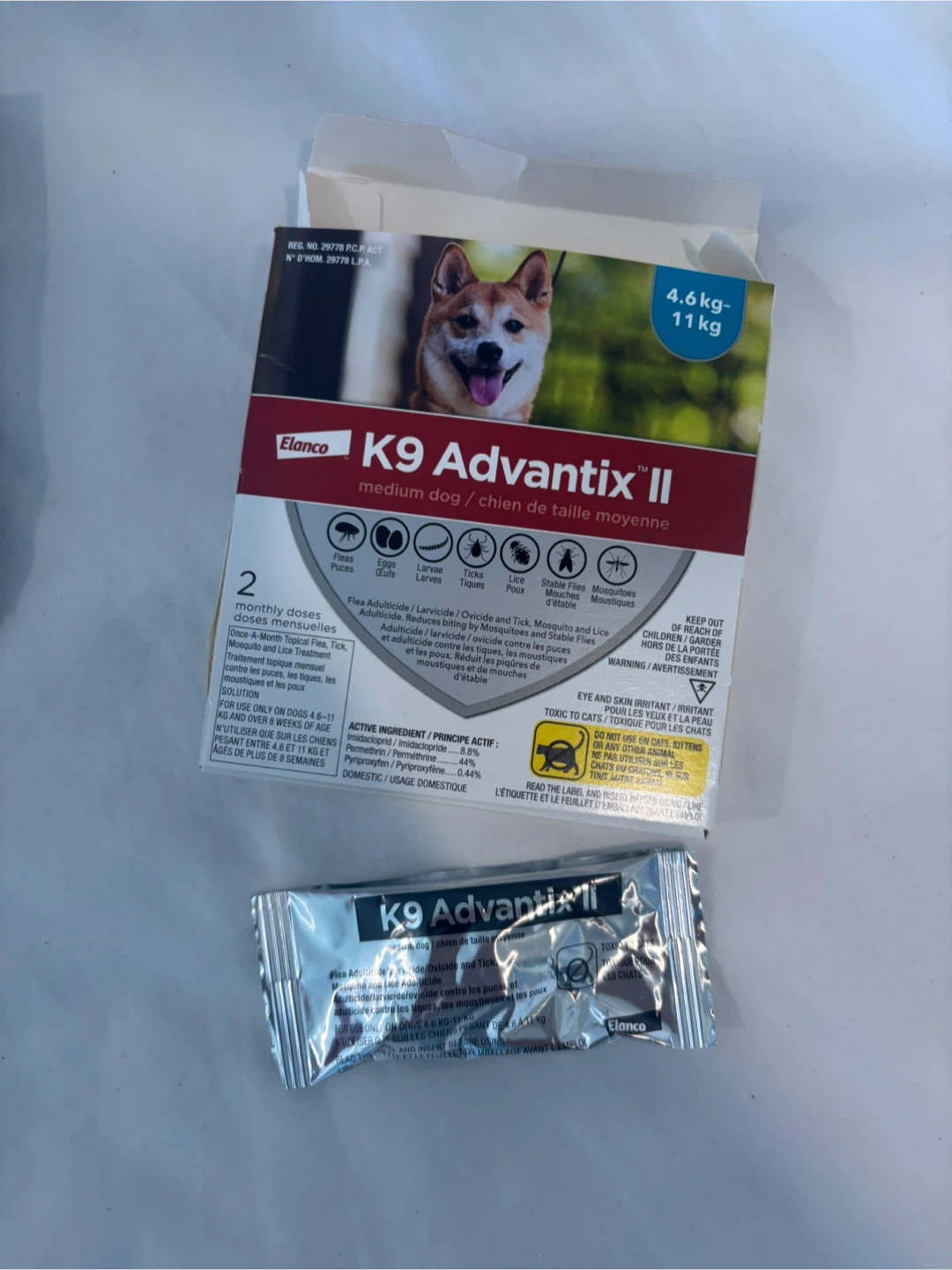 Elanco K9 Advantix II Medium Dog 4.6-11 kg