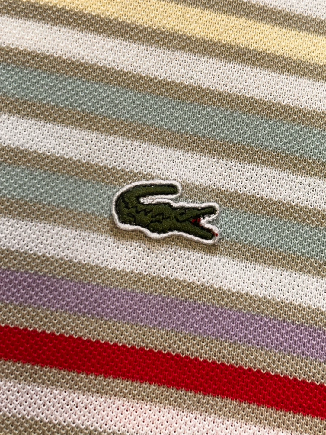 Lacoste striped polo shirt, size 4 - photo 3