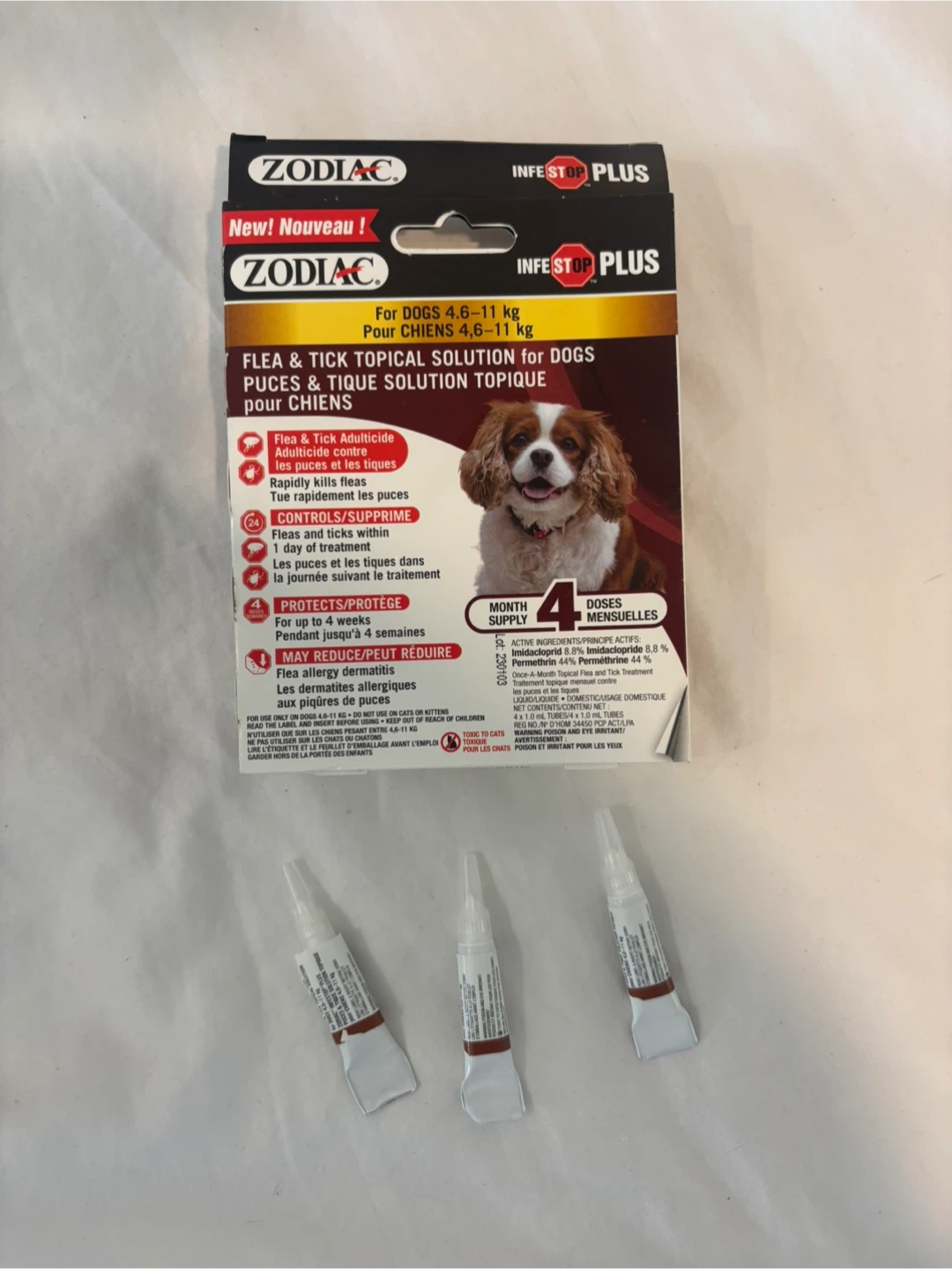 Zodiac Infestop Plus for Dogs 4.6-11 kg