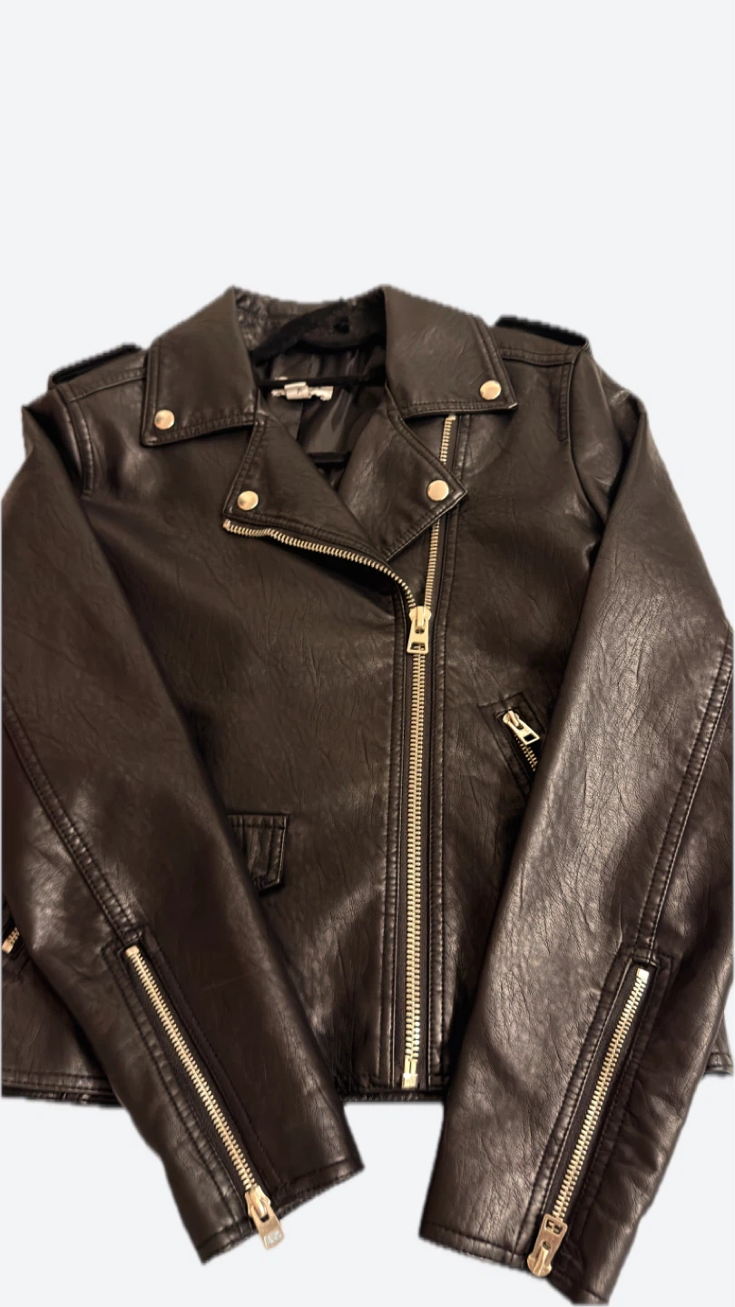 Topshop Black Faux Leather Jacket - photo 2