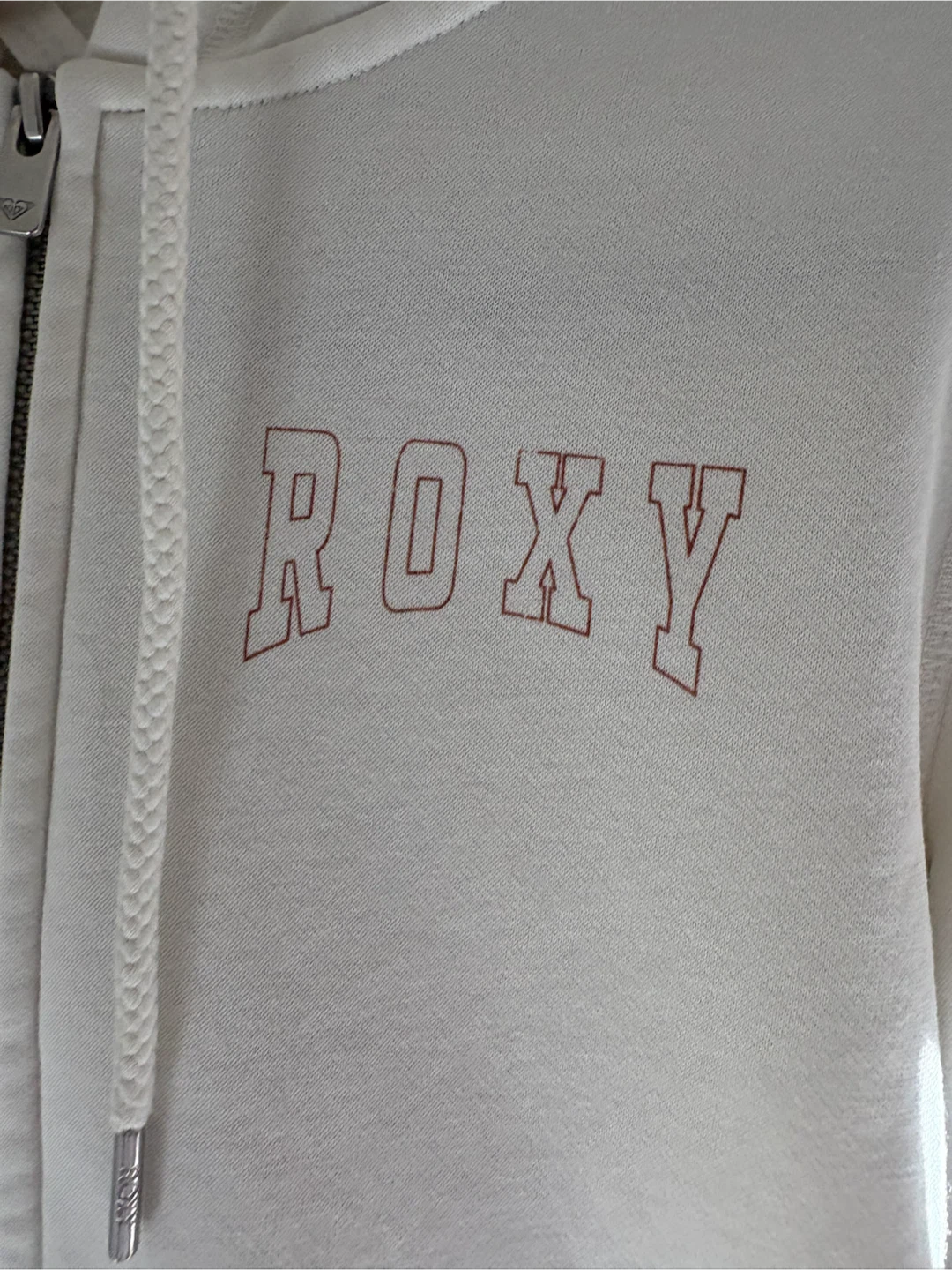 Roxy White Zip-Up Hoodie - XS - photo 2