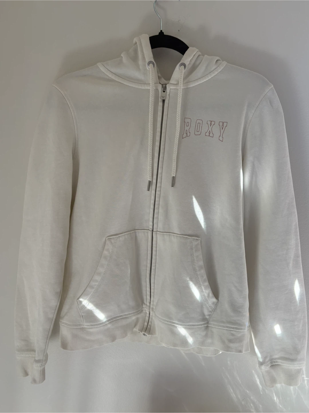 Roxy White Zip-Up Hoodie - XS - photo 3