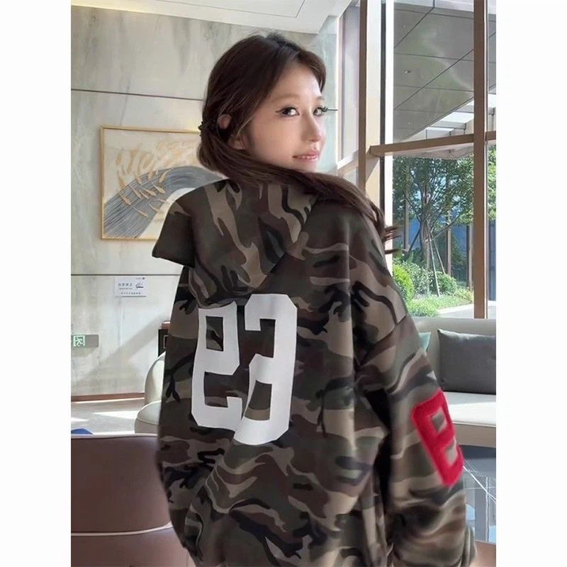 Camo Zip-Up Hoodie - photo 3