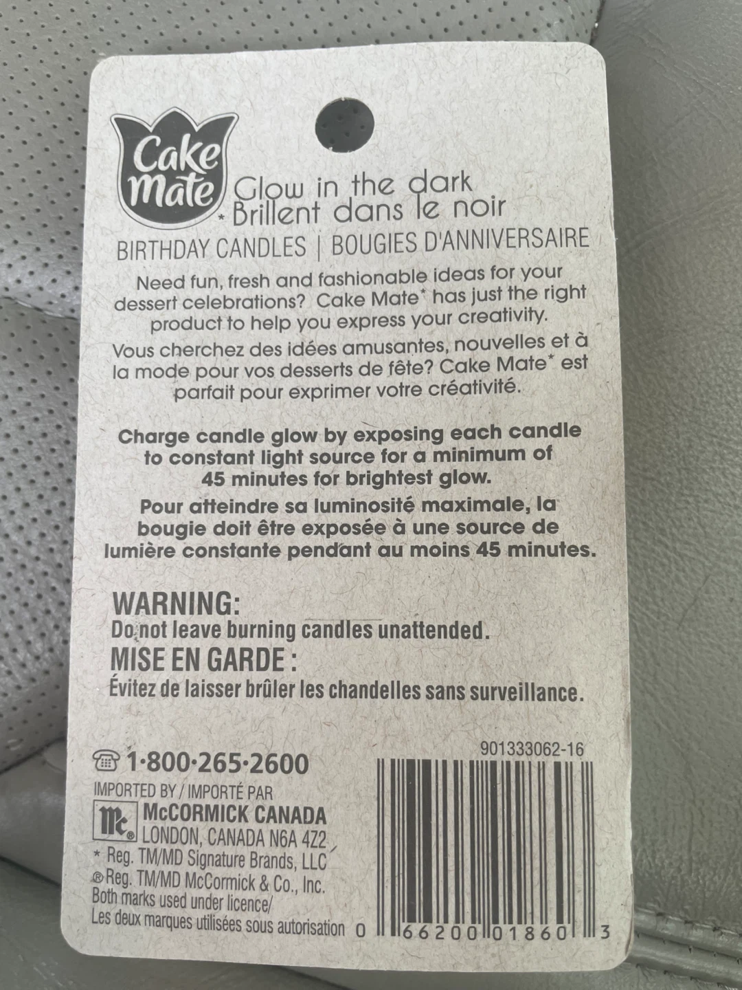 NEW! Cake Mate Glow in the Dark Birthday Candles - photo 2