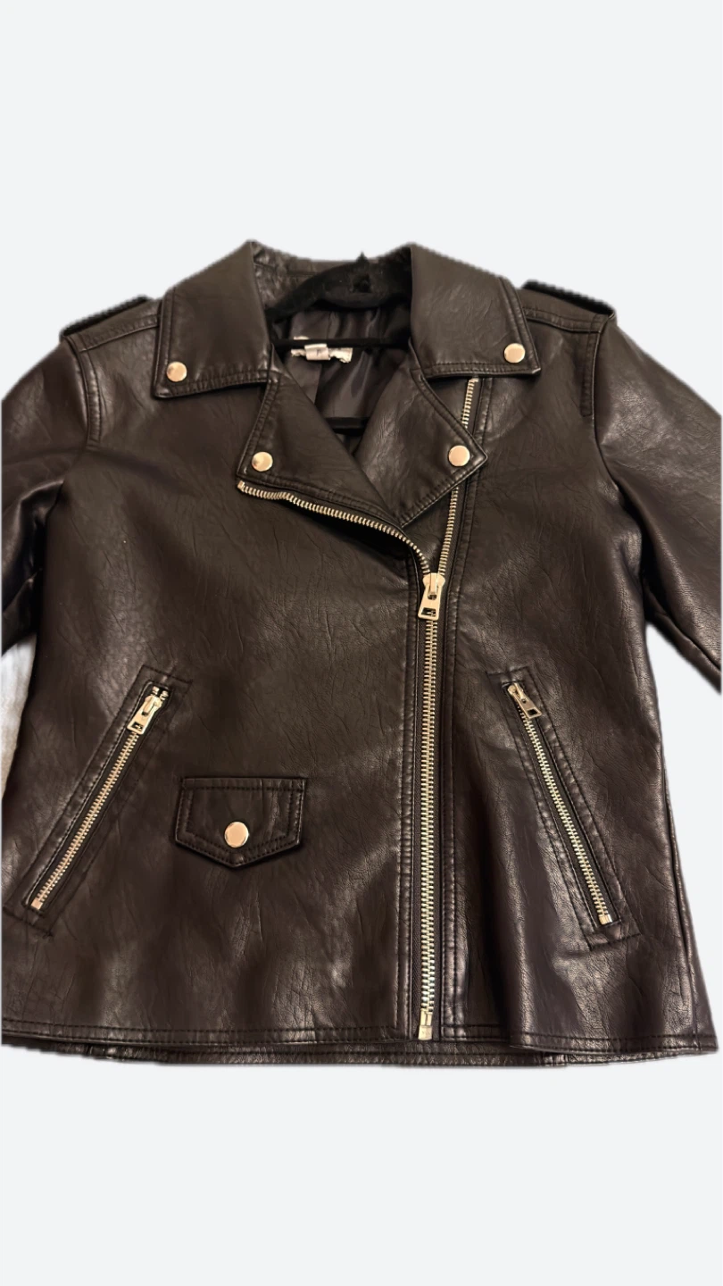 Topshop Black Faux Leather Jacket - photo 3