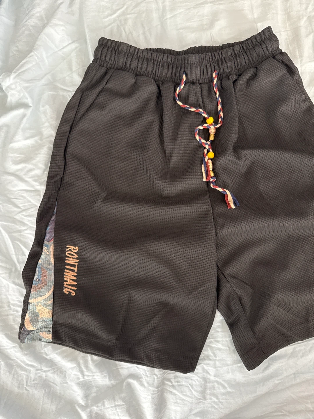 Rontmaic Black Embroidered Shorts - photo 2