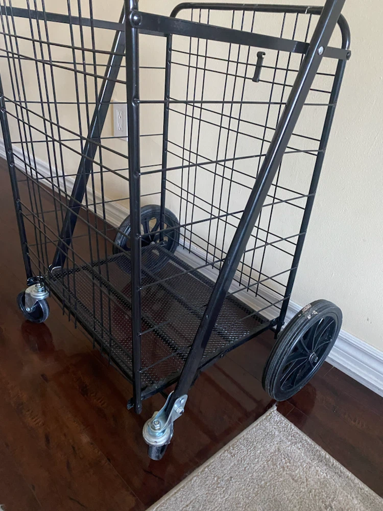 Black Folding Shopping Cart - photo 5
