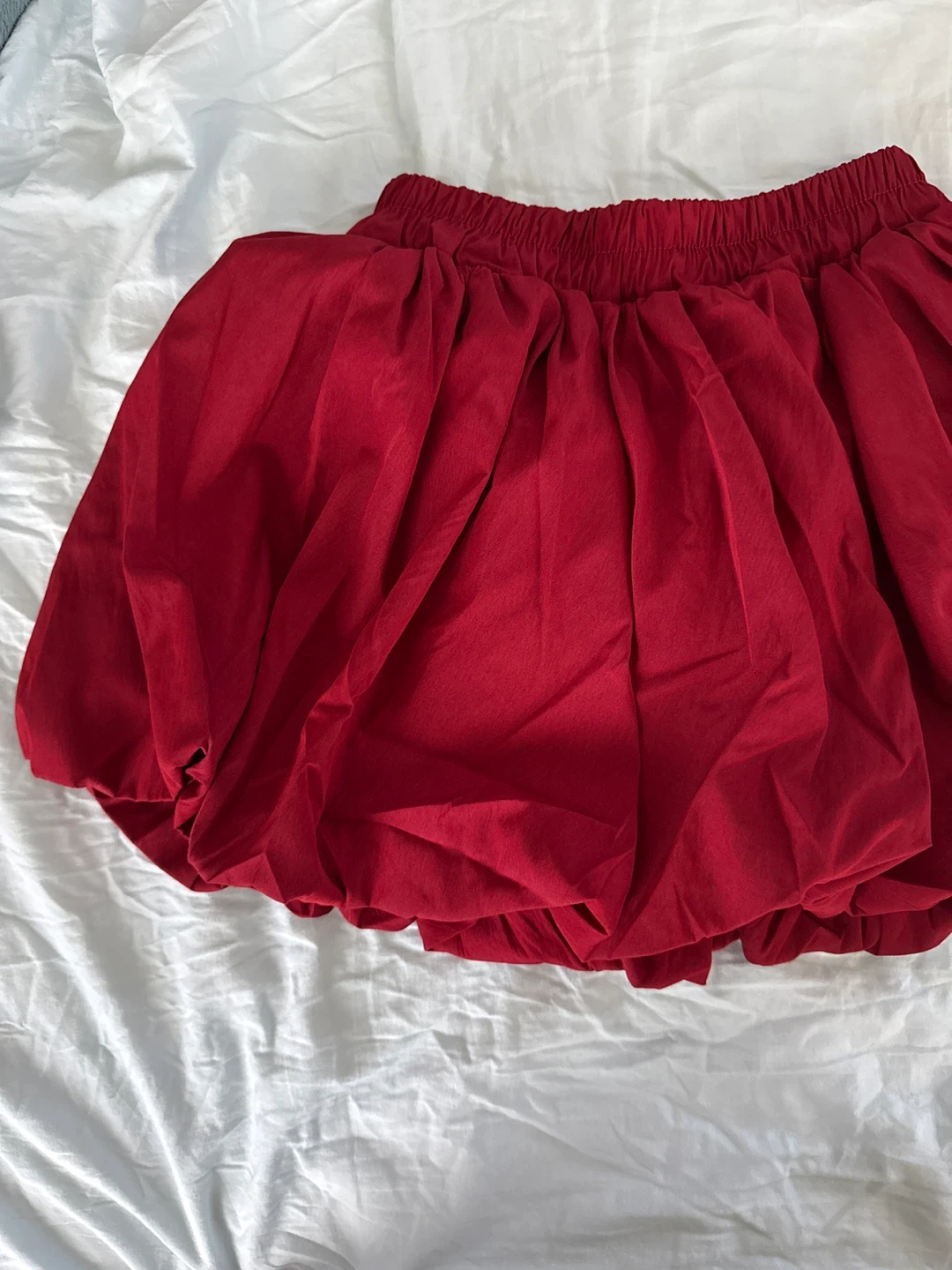 Red Bubble Mini Skirt - photo 2