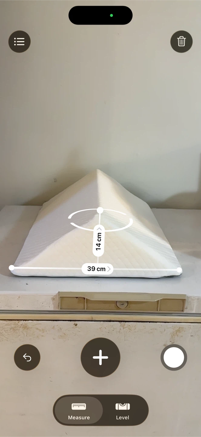 White Wedge Pillow