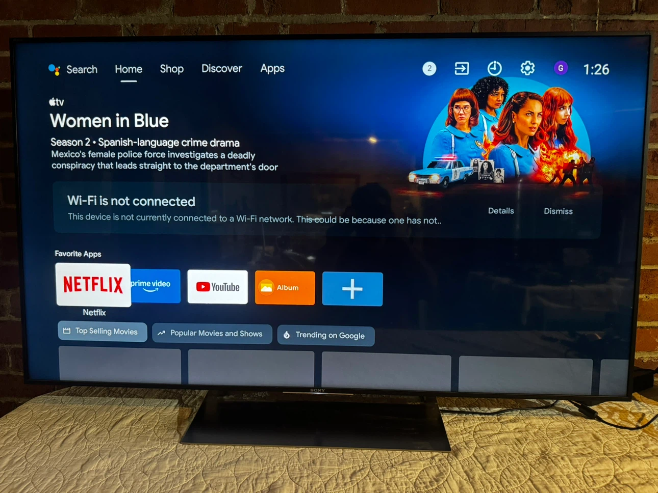 55” Sony 4K Smart Google TV
