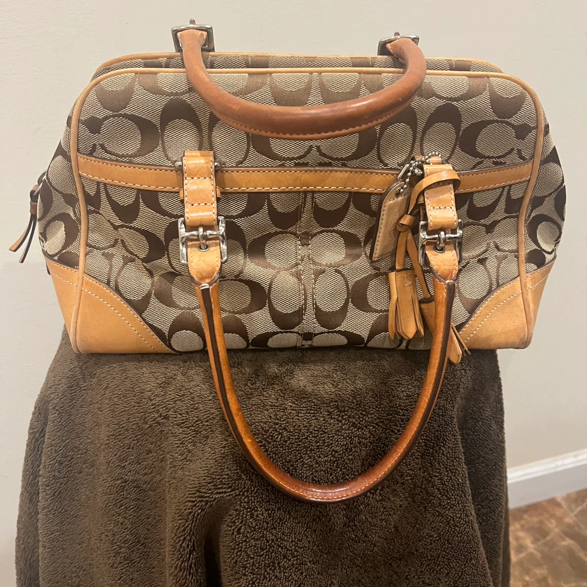 Coach Signature Canvas and Leather Satchel - photo 3