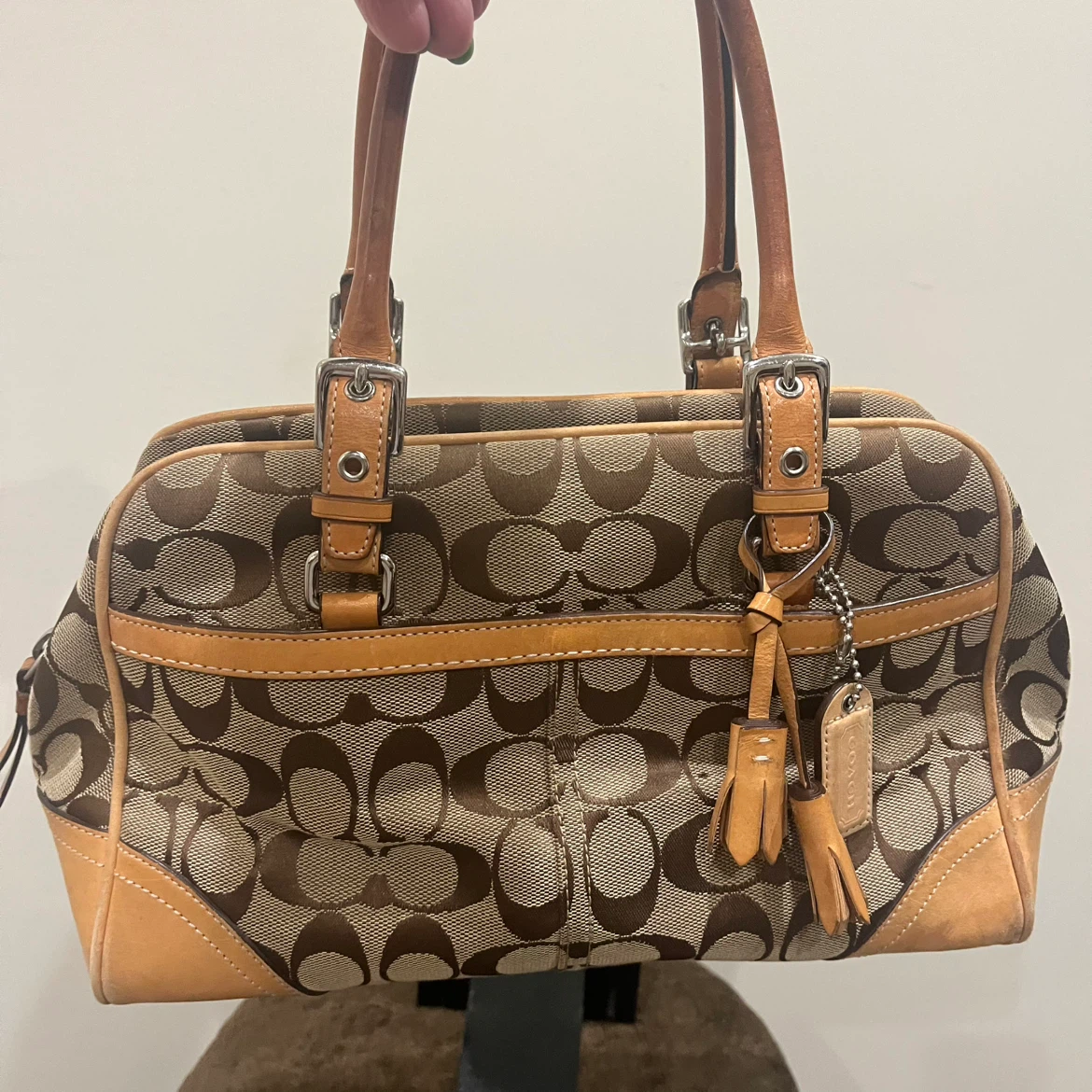 Coach Signature Canvas and Leather Satchel - photo 4