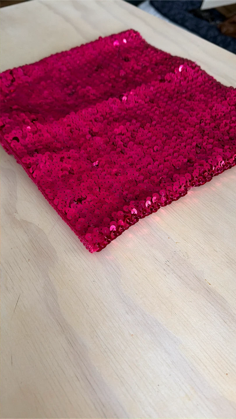 Hot Pink Sequin Tube Top - photo 2