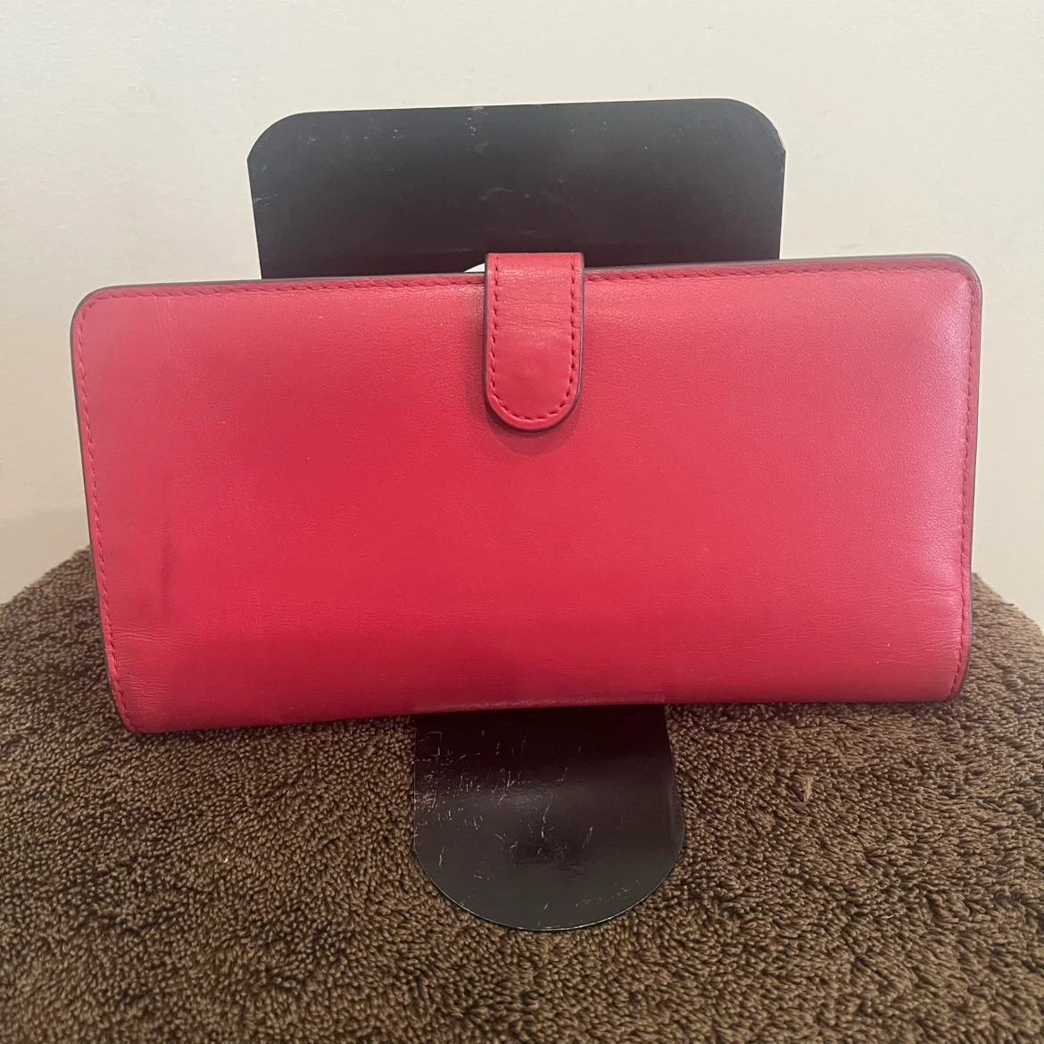 Coach Red Leather Wallet