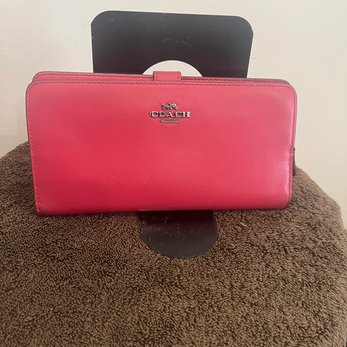 Coach Red Leather Wallet - photo 2