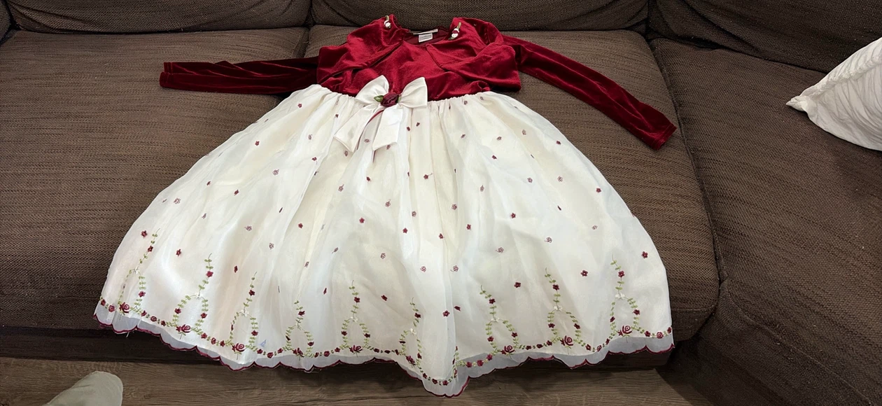 Youngland Holiday Dress with Bolero Jacket, 6X